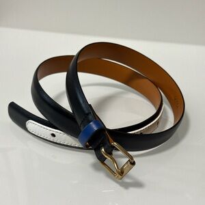 Elegant Maison Boinet Black Leather Belt